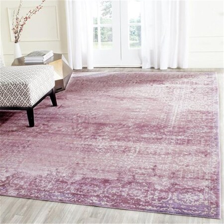 Safavieh Valencia Power Loomed Rectangle Rug- Mauve - Cream- 9 x 12 ft. VAL205A-9